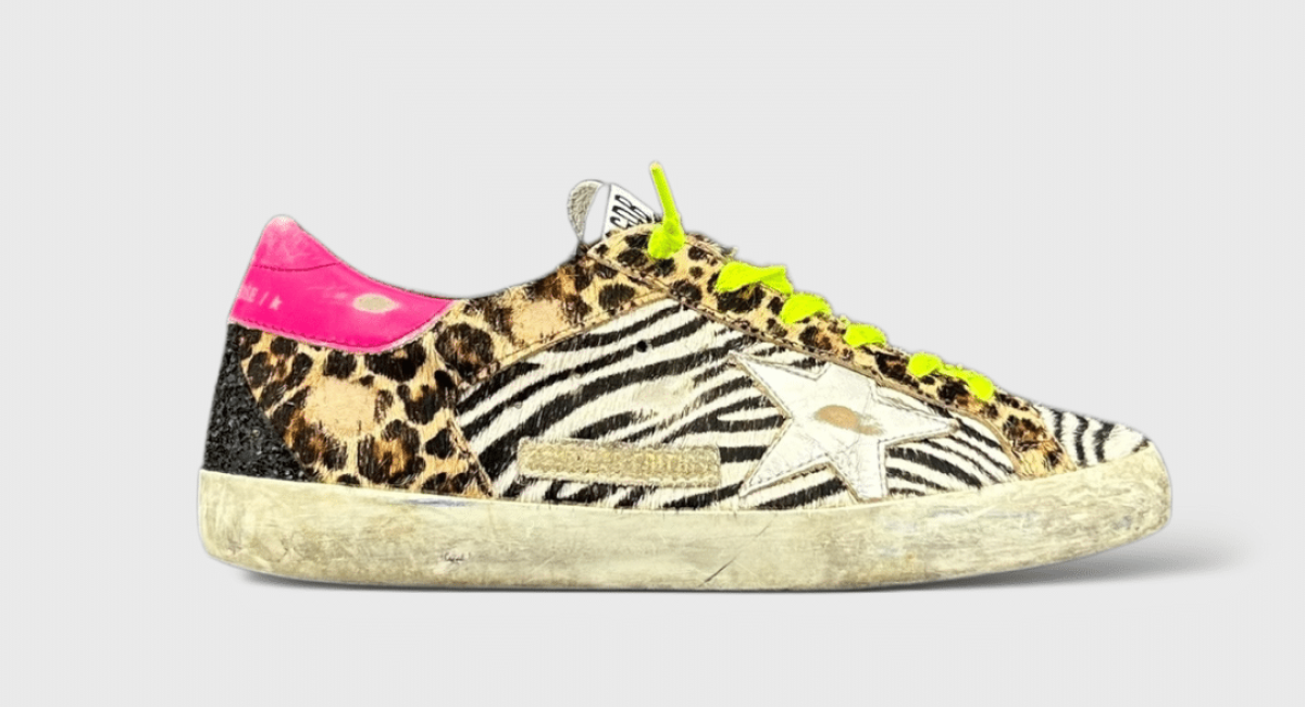 0000000269 Golden Goose Super Star Léopard/Zèbre/Jaune 37