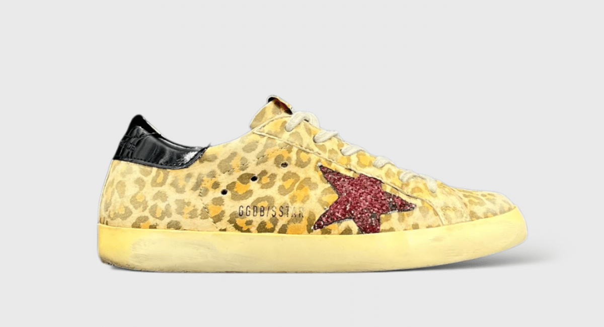 0000000677 Golden Goose Super Star léopard/Rouge/Noir 36