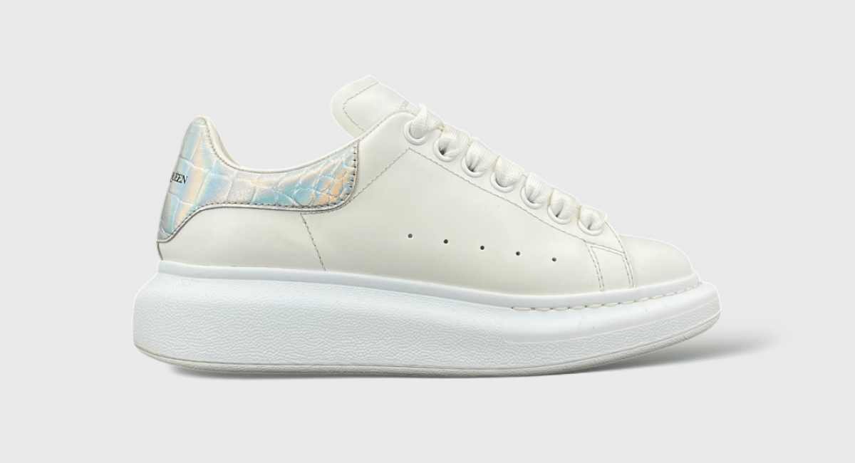 Alexander Mcqueen Oversize blanche/argenté 36,5