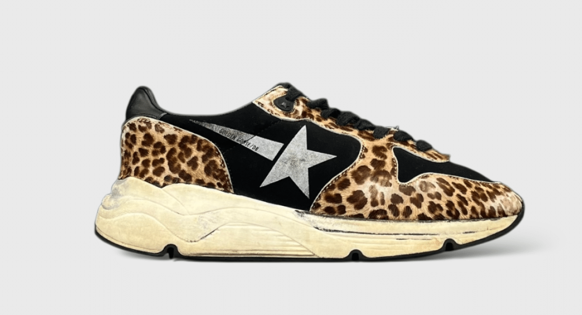0000000780 Golden Goose Running Noir/Léopard 36