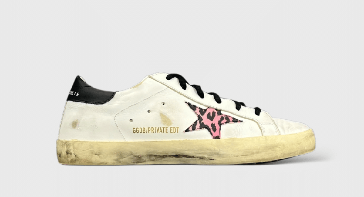 9415 Golden Goose Superstar Blanc/Noir/Rose/Léopard 39