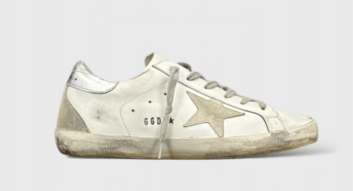 10378 Golden Goose Superstar argent/blanc 40