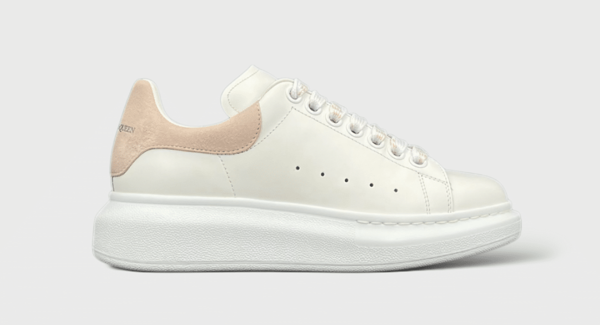 0000000167 Alexander Mcqueen Oversize Blanc/Rose 36