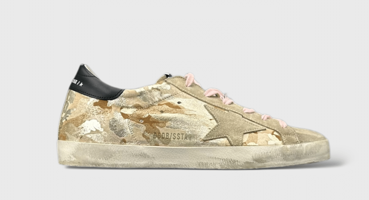 0000000270 Golden Goose Super Star Militaire/Noir/Beige/Métalisé 40