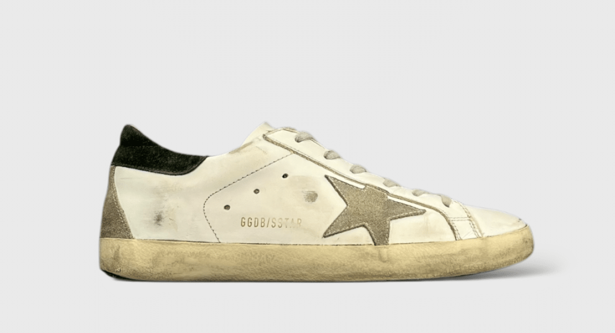 9414 Golden Goose Superstar Blanc/Gris/Kaki 39