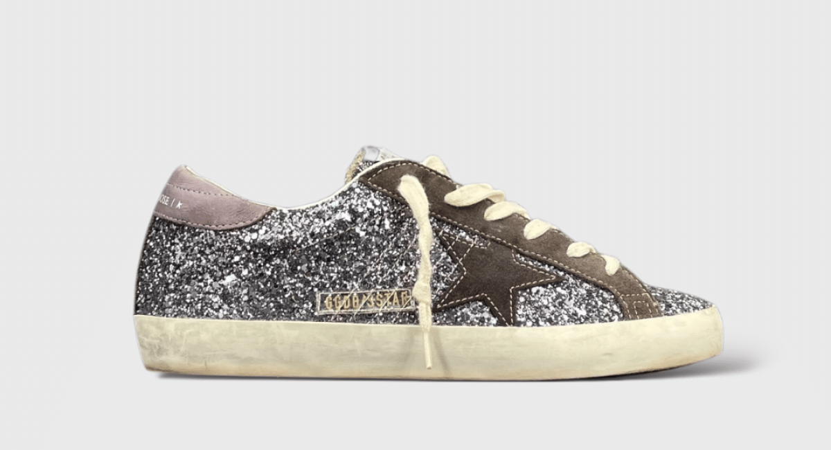 9570 Golden Goose Superstar Paillette/Violet/Noir 40