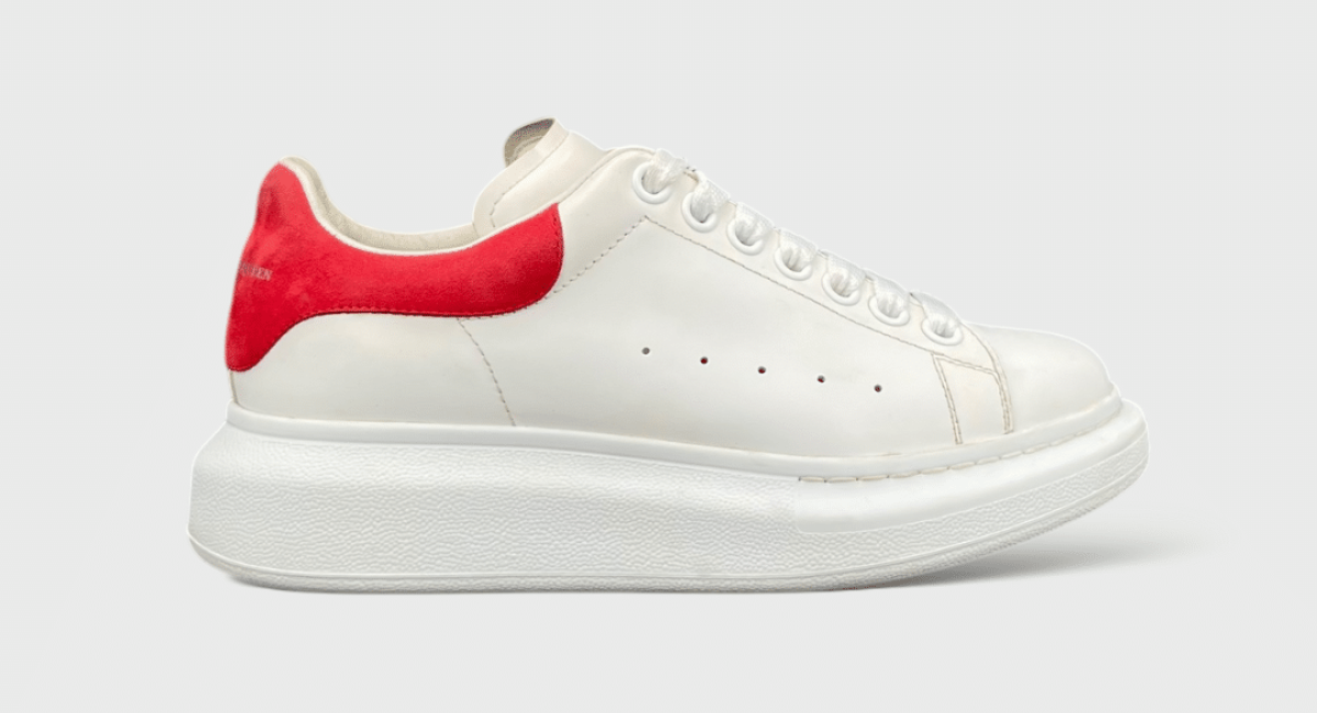 Alexaner Mcqueen Oversize Blanc/Rouge 36,5