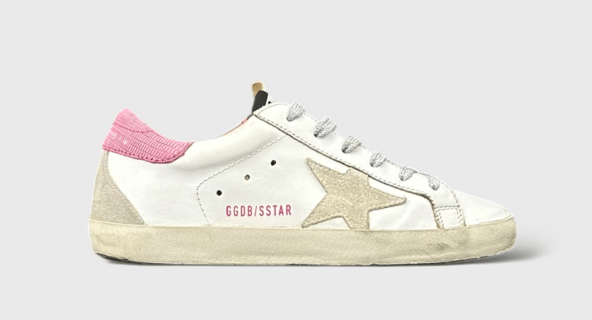 9746 Golden Goose Superstar blanc/gris/rose 36