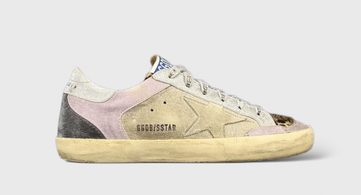 0000000033 Golden Goose Super Star Léopard/Rose/Argenté 36