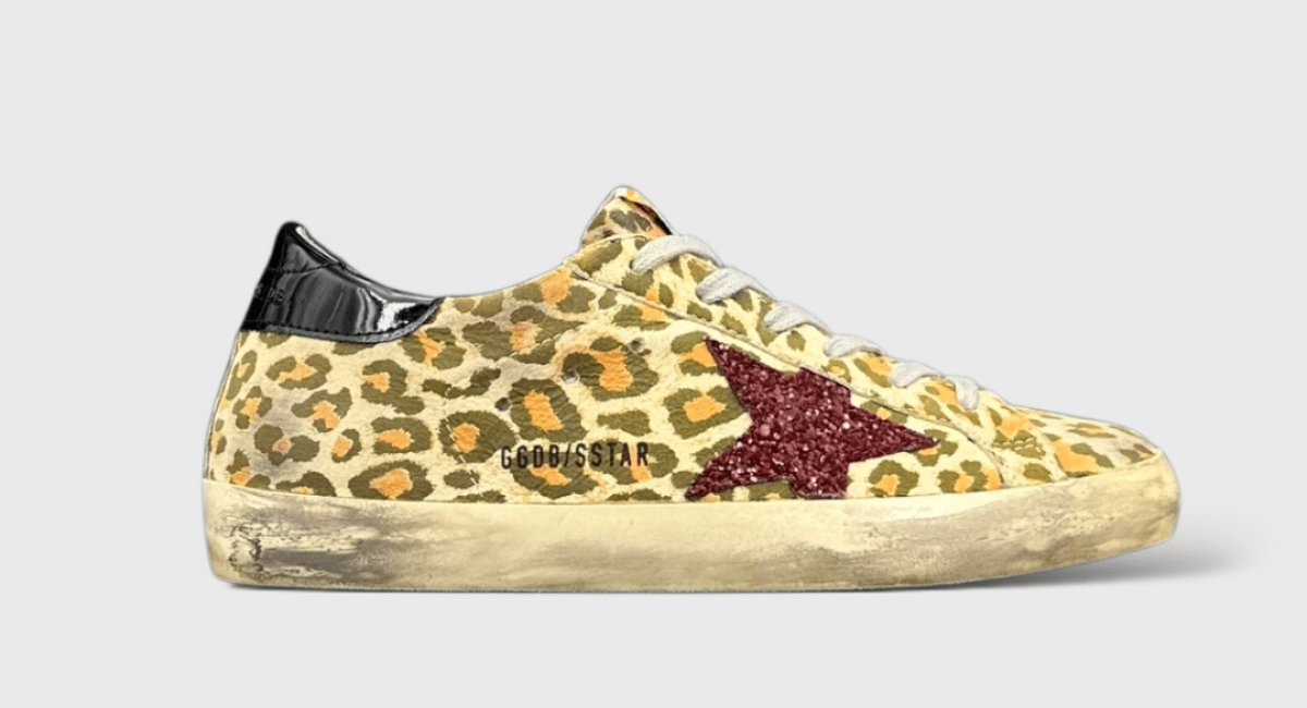 0000000779 Golden Goose Super Star Leopard/noir/rouge 36