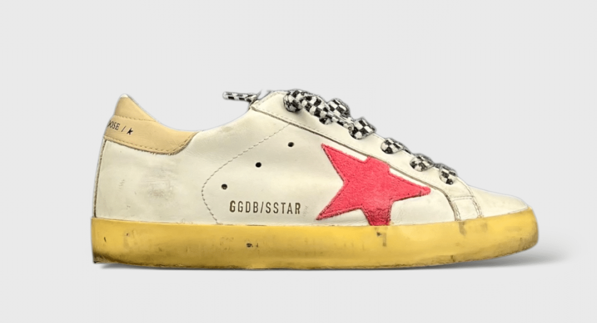 0000000021 Golden Goose Super Star Blanc/Rose/Beige 35