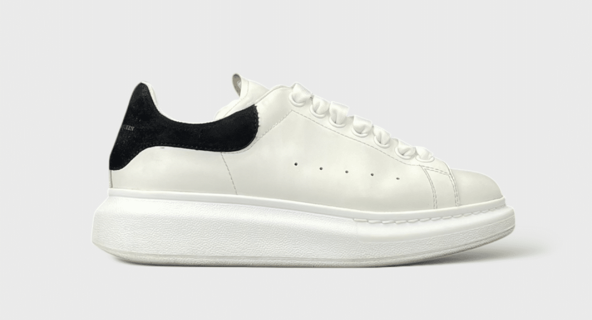 9726 Alexander Mcqueen Oversize Blanc/Noir 38,5