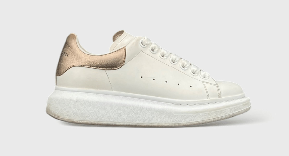 Alexander McQueen Oversize Blanc/Rose Gold 36