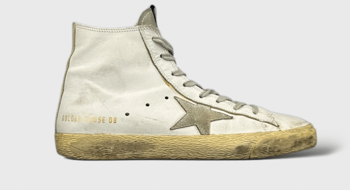 0000000308 Golden Goose Slide Blanc/Gris 38