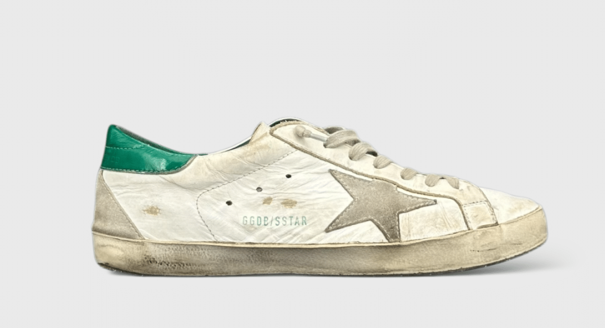 0000000348 Golden Goose Super Star Vert/blanc 42