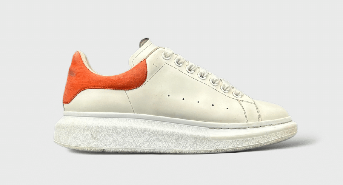 0000000183 Alexander Mcqueen Oversize Blanc/Corail 41