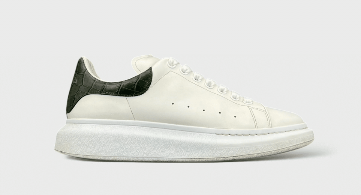 9354 Alexander mcQueen Oversize Blanc/kaki 42