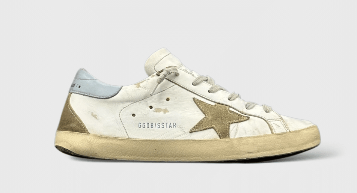 0000000627 Golden Goose Super Star Blanc/Bleu 40