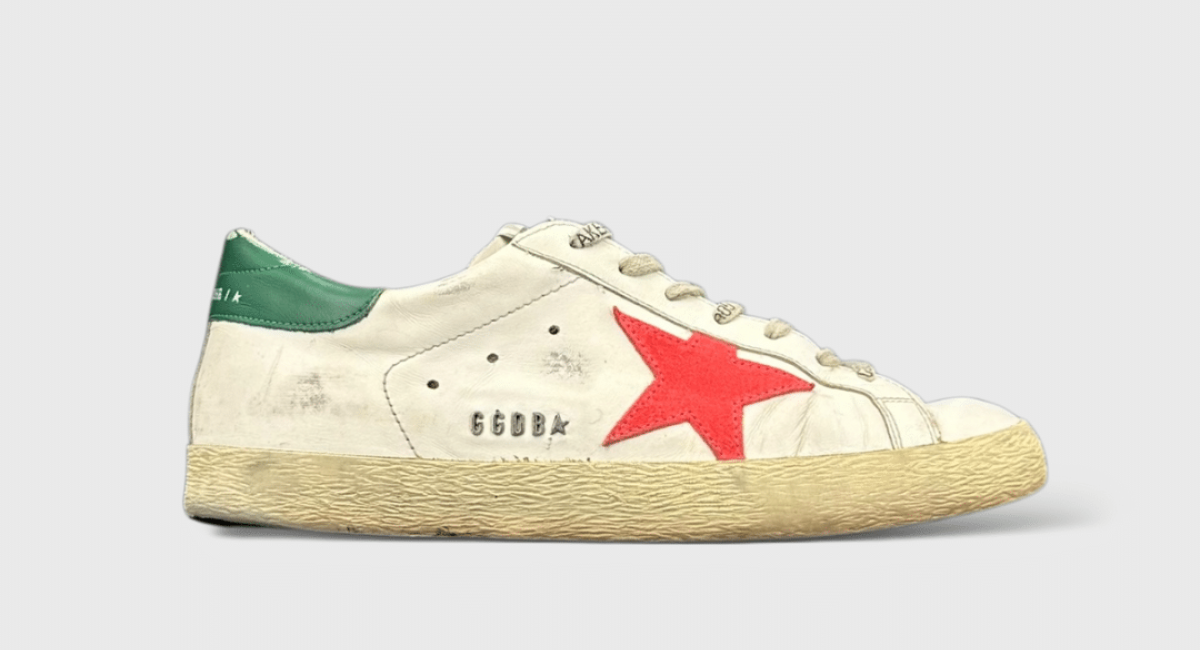0000000419 Golden Goose Super Star Blanc/vert/rose 41