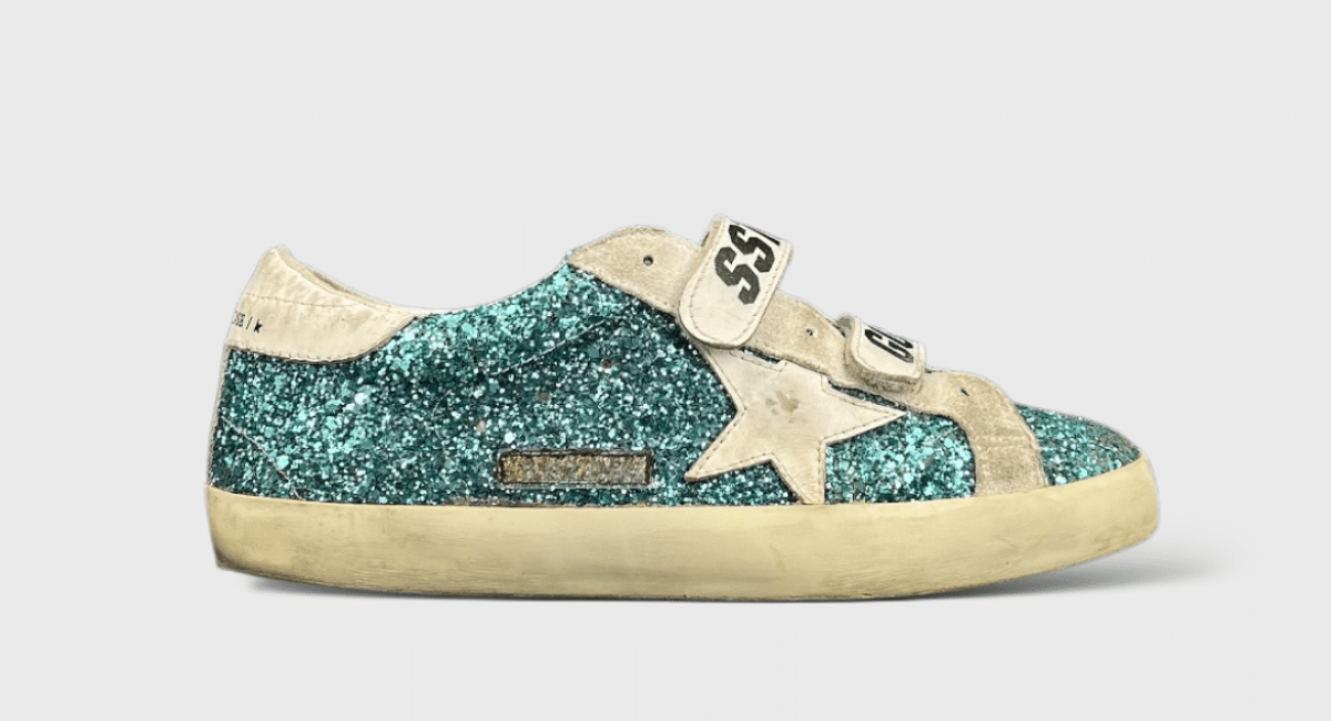 9132 Golden Goose Old School bleu/paillette 39