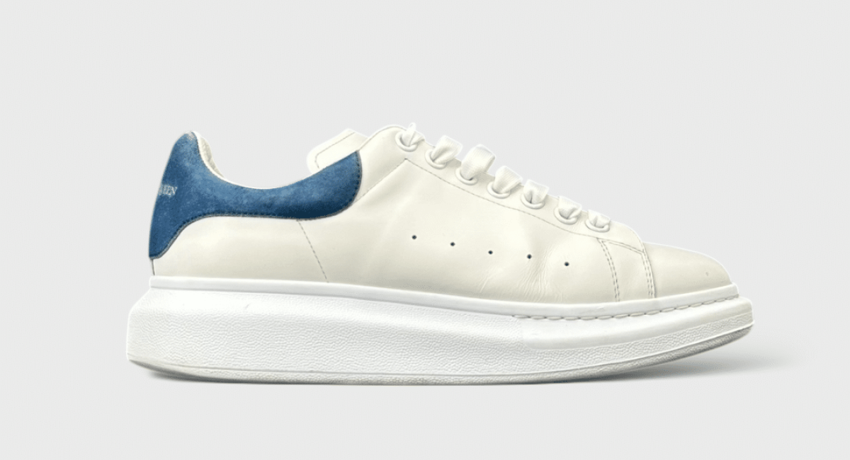 9753 Alexander Mcqueen Oversize Blanc/bleu 42
