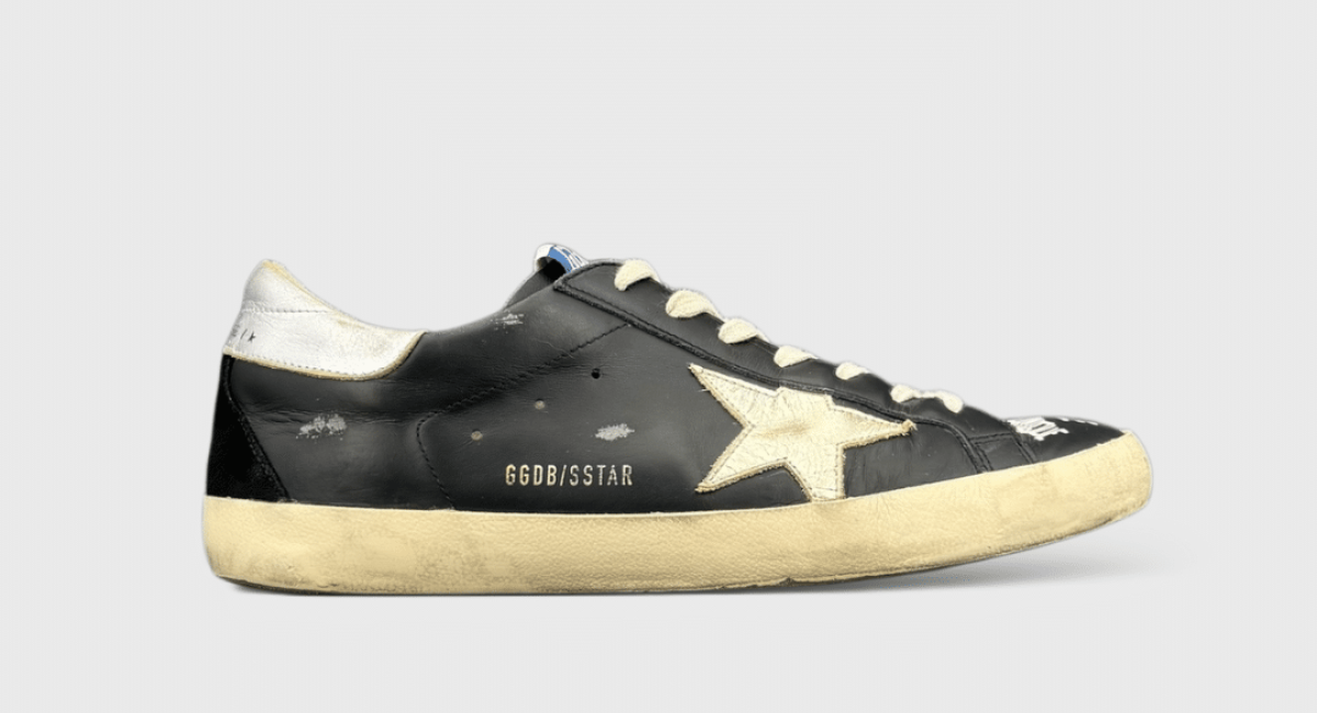 0000000647 Golden Goose Super Star Noir/Or/Argenté 42
