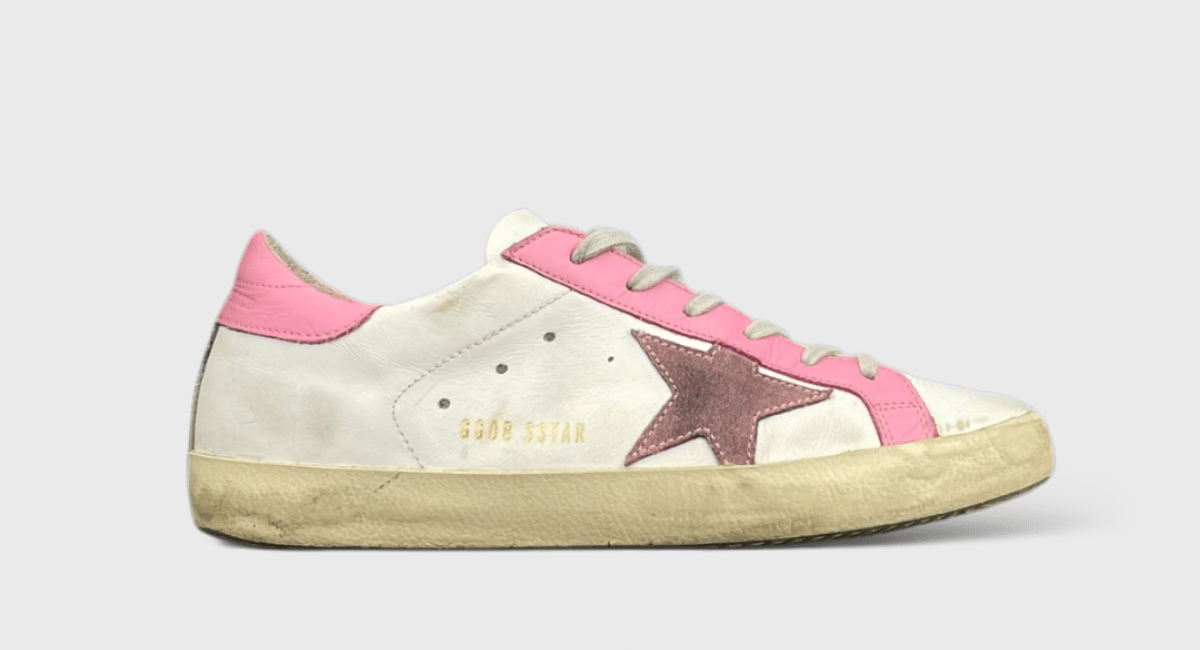 9564 Golden Goose Super star blanc/violet/rose 38