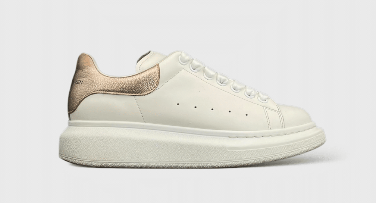 9545 Alexander Mcqueen Oversize Blanc/Champagne 38,5