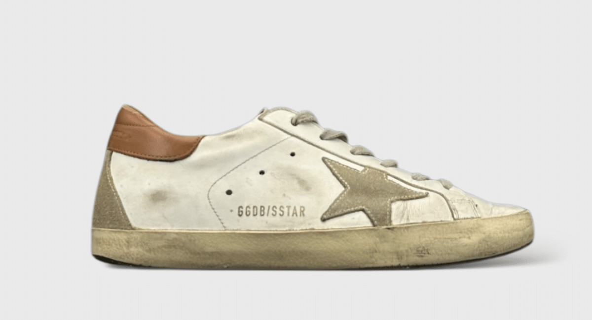 0000000484 Golden Goose Super Star Blanc/Marron 37