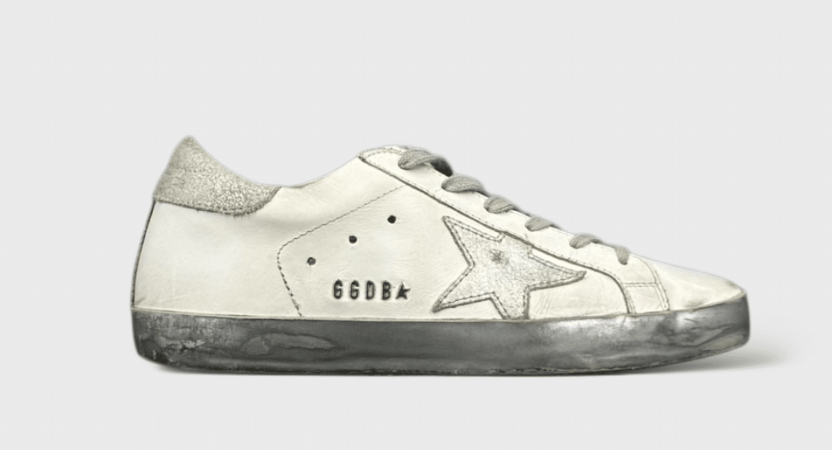 0000000554 Golden Goose Super Star Blanc/argent 37