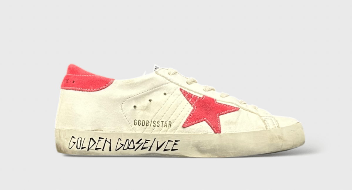9743 Golden Goose Superstar blanc/rose 37