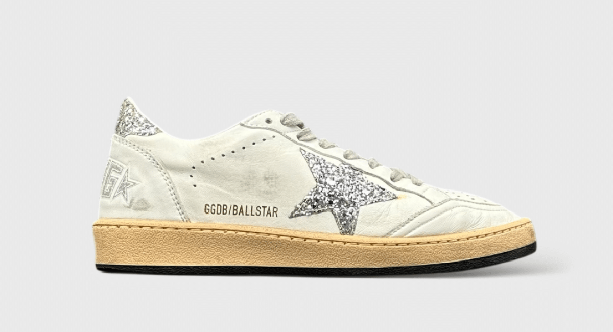 9741 Golden Goose Ball star blanc/argent 38