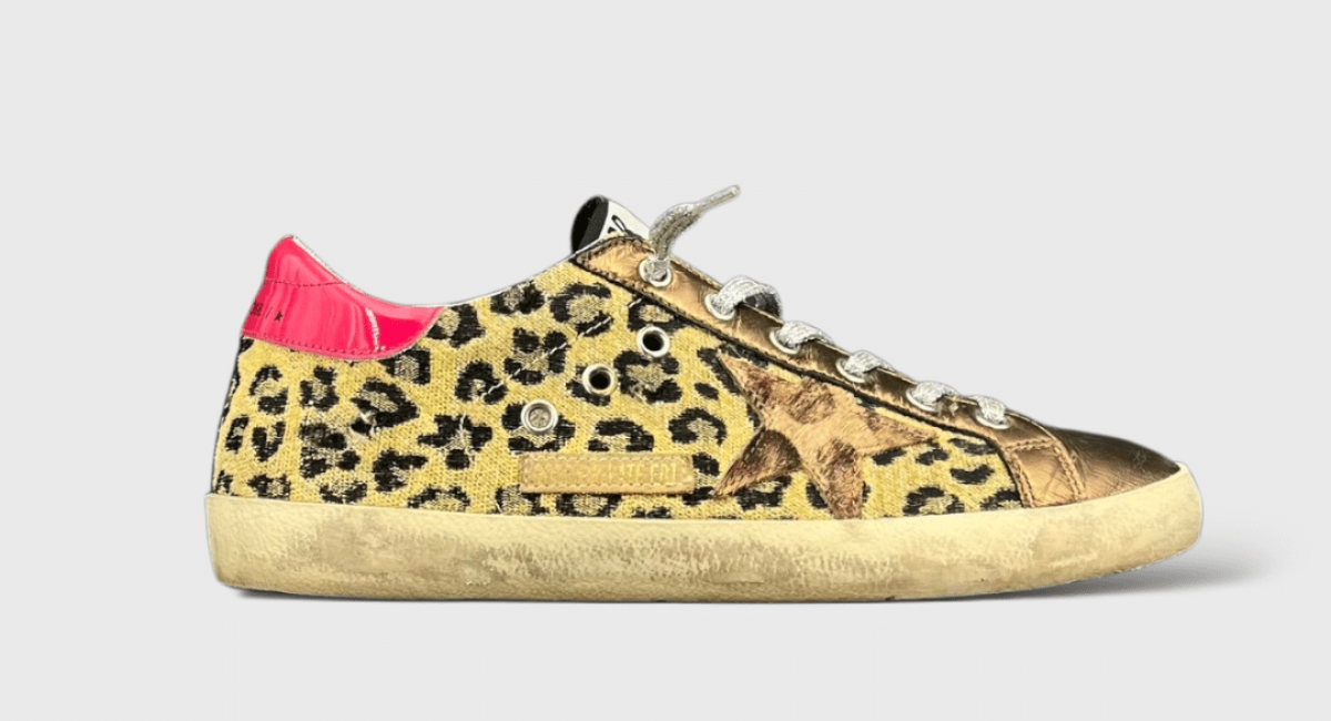 0000000591 Golden Goose Super Star leopard/rose 39