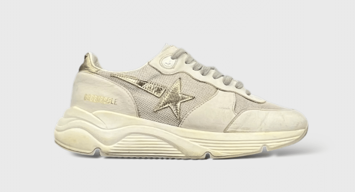 9366 Golden Goose Running Blanc/Doré 37