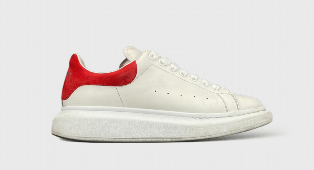 9551 Alexander Mcqueen Oversize Blanc/Rouge 44