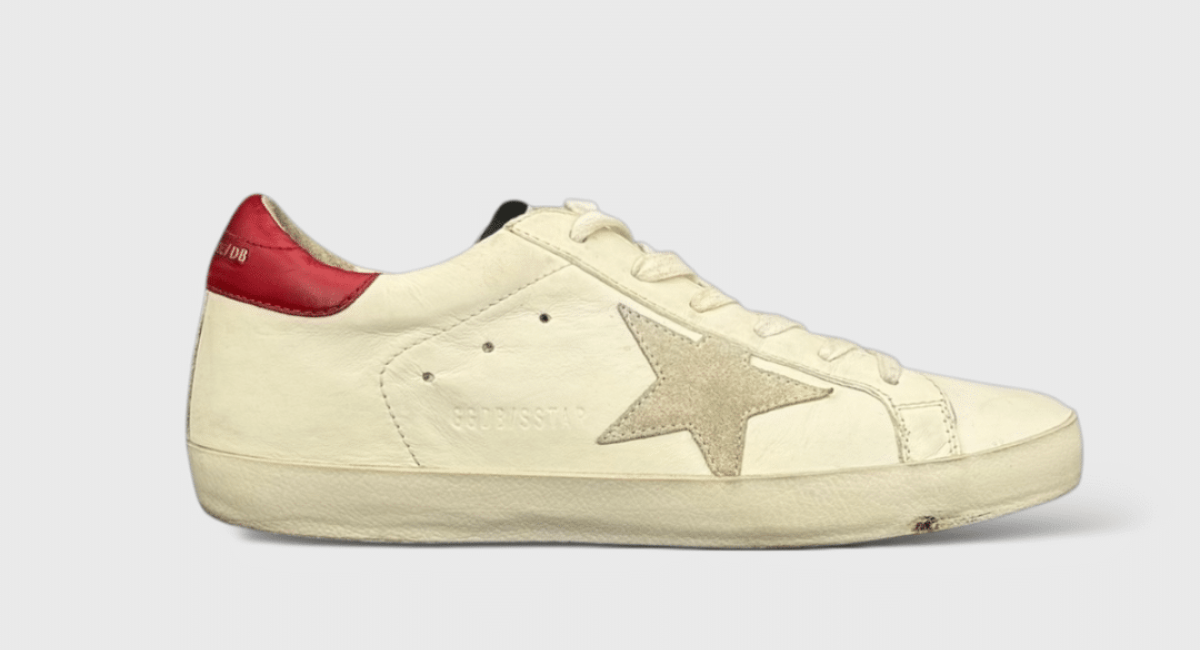 0000000646 Golden Goose Super Star Blanc/Rouge 37