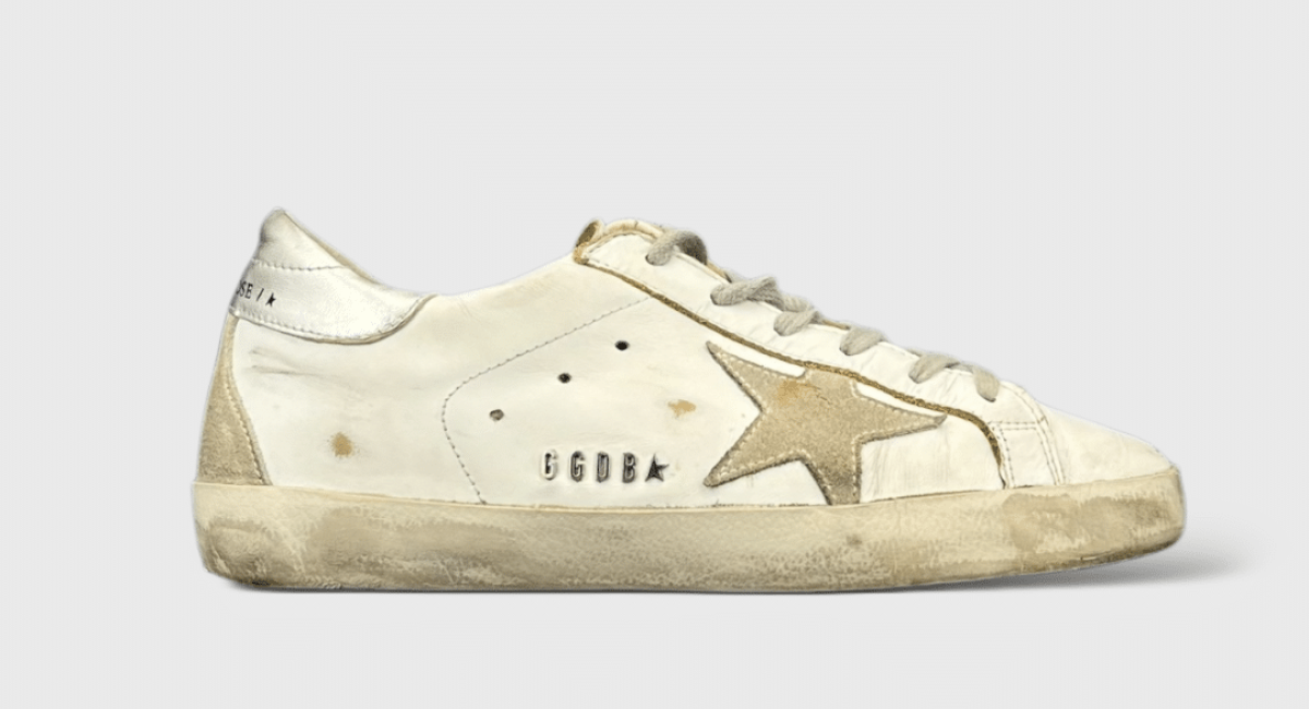 0000000616 Golden Goose Super Star Blanc/Argent 37