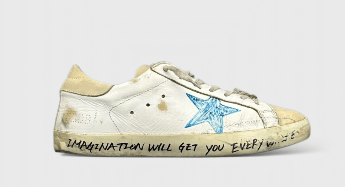 0000000020 Golden Goose Super Star Blanc/bleu/noir 40
