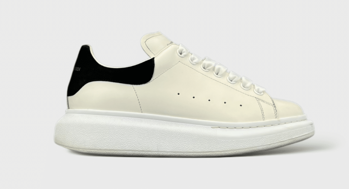 10059 Alexander Mcqueen Oversize Blanc/noir 39