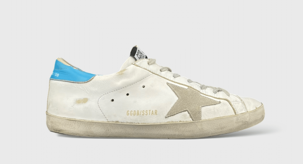 0000000772 Golden Goose Super Star Blanc/Bleu 42