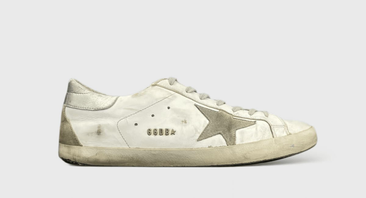 9557 Golden Goose Superstar blanc/gris/argenté 43