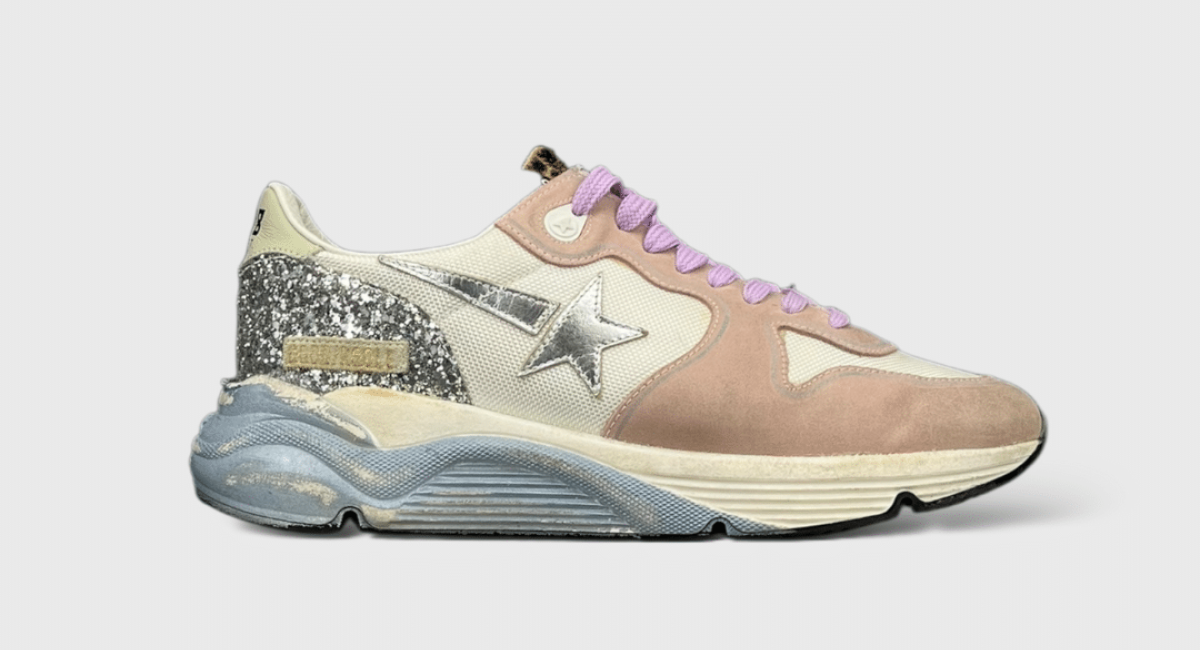 0000000456 Golden Goose Running Blanc/rose/argenté 40