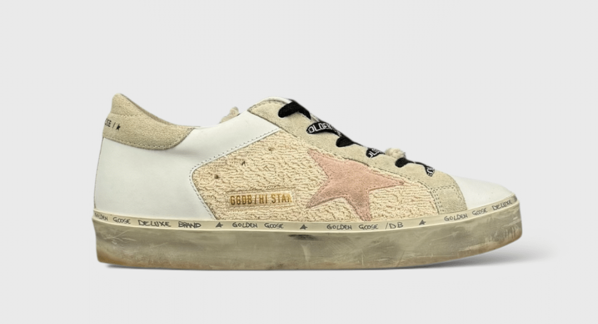 0000000687 Golden Goose hi star Blanc/Moumoute/Rose 38