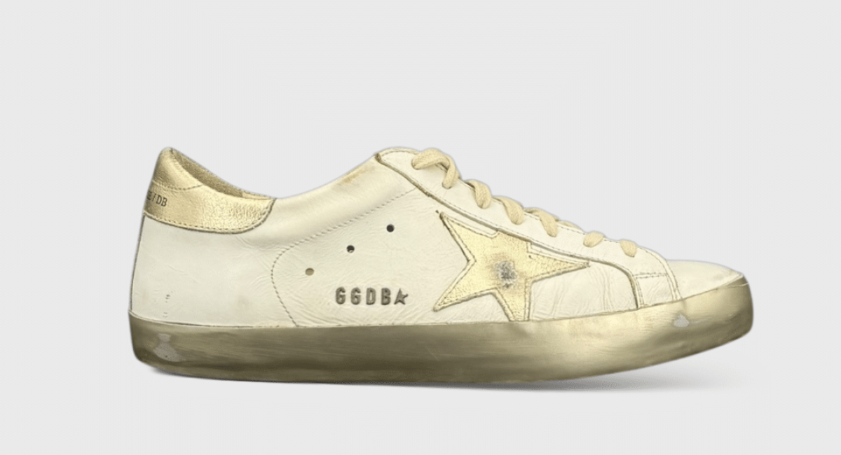 0000000266 Golden Goose Super Star Blanc/Or 41