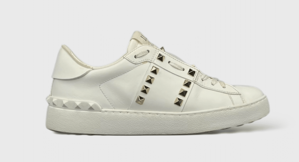 0000000371 Valentino Rockstud Blanc/or 37