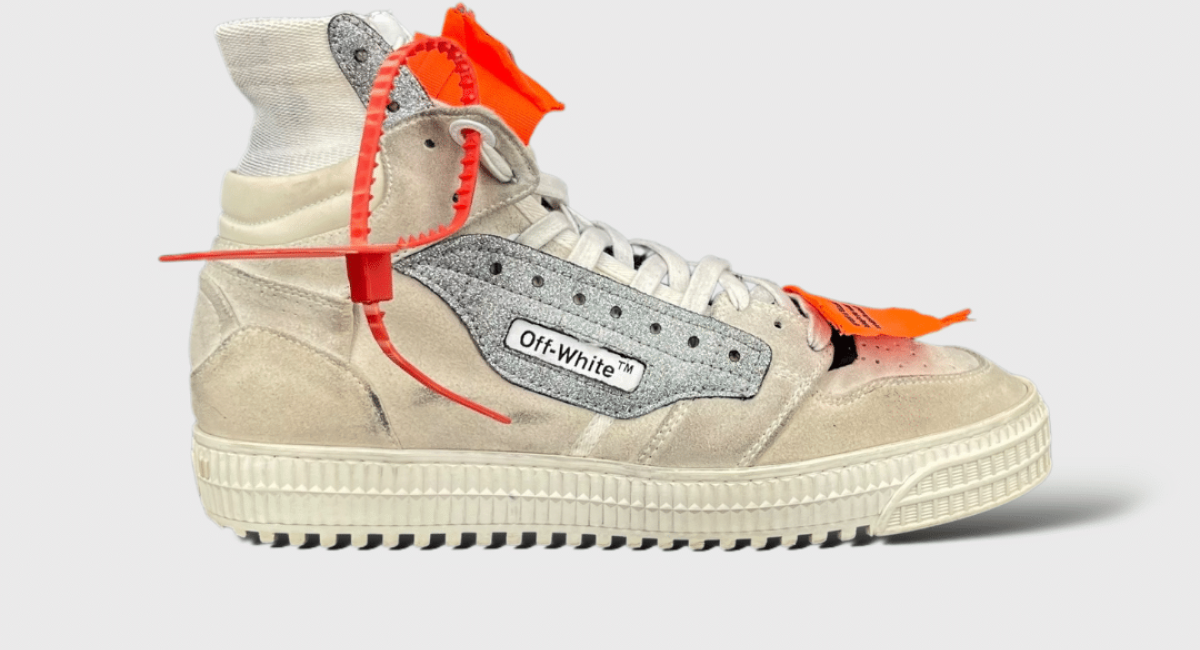 7657 Off White 3.0 Blanc/Argenté/Daim Gris 40