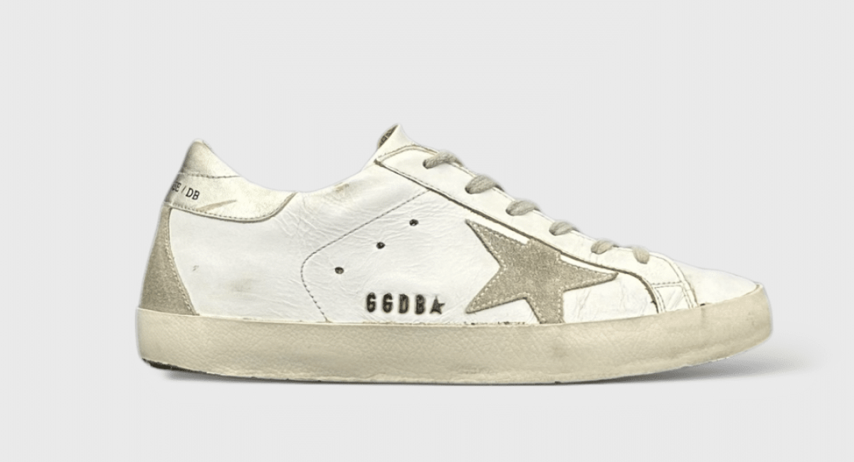 10373 Golden Goose Superstar blanc/gris/argent 37