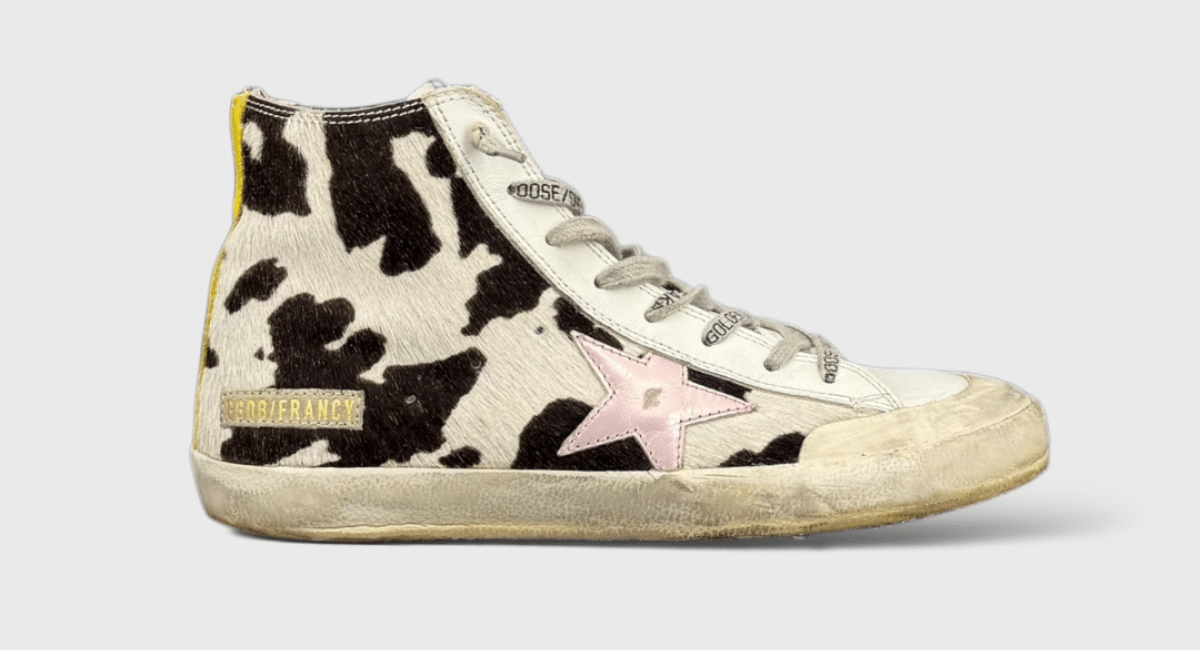 9518 Golden Goose Francy Vache/blanc/rose 39