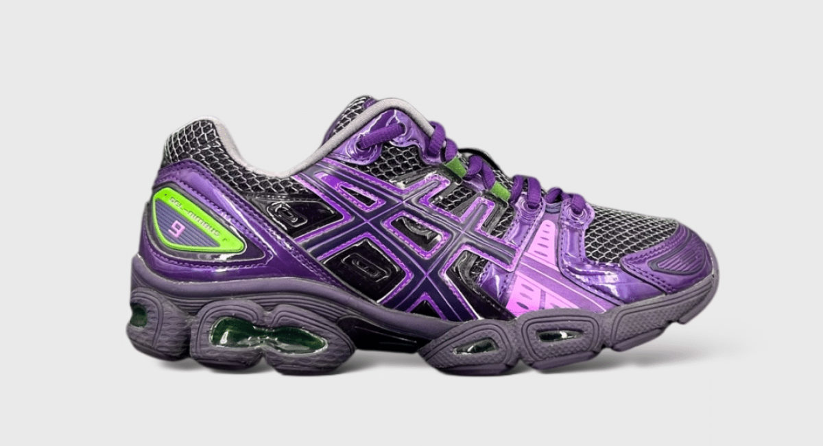 0000000447 Asics gel-nimbus 9 Violet/ Vert/ Noir 42