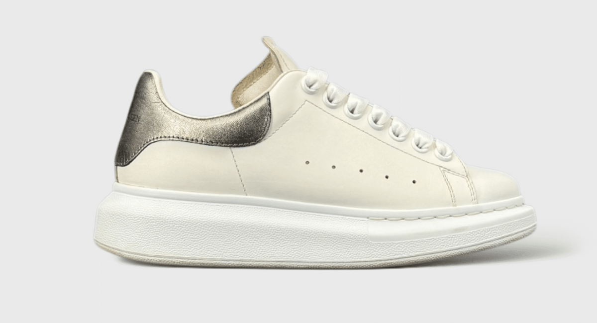 9991 Alexander Mcqueen Oversize Blanc/Argent 36